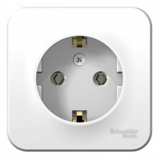 BLANCA розетка наружная с заземлением без шторок, 16А, 250В, белый BLNRA010101 Systeme Electric