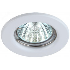 Светильник штампованный MR16,12V/220V, 50W белый ST1 WH C0043797 ЭРА