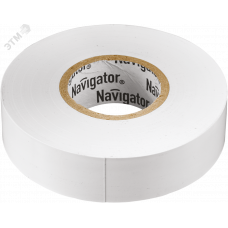Изолента ПВХ белая 15мм 20м 71102 Navigator Group