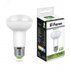 Лампа светодиодная LED зеркальная 11вт Е27 R63 белый LB-463 FERON