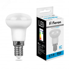 Лампа светодиодная LED зеркальная 5вт Е14 R39 дневной LB-439 FERON