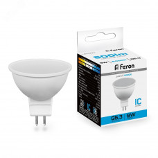 Лампа светодиодная LED 9вт 230в G5.3 дневной LB-560 FERON