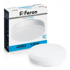 Лампа светодиодная LED 12вт GX53 дневной таблетка LB-453 FERON