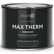 Эмаль термостойкая 0,4 кг Elcon красно-коричневая (500С)
