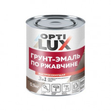 Грунт-эмаль по ржавчине 3в1 Оптилюкс быстросохнущая; синий; 1,9 кг