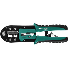 KRAFTOOL RJ-Pro, (RJ45, RJ11,RJ12), универсальный кримпер (22698)