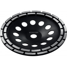 STAYER Double, d 230 мм, двухрядная алмазная шлифовальная чашка (33381-230)