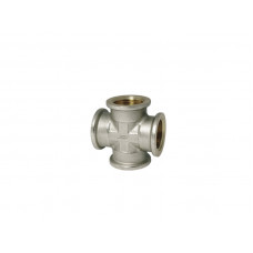 Крестовина латунная,внутренняя резьба, 1/2", 0000150, (шт.)